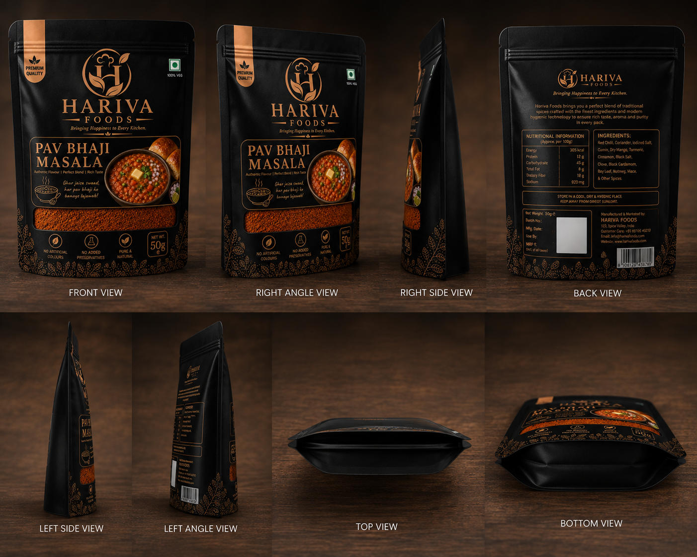 Hariva Foods Premium Pav Bhaji Masala - Image 2